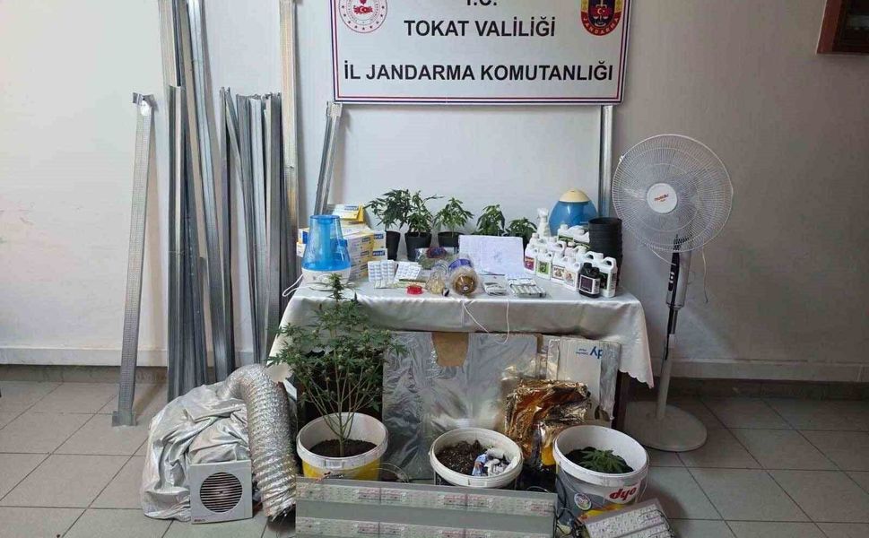 Bilgi notuyla apartman dairesinde uyuşturucu serası kurdular, jandarmadan kaçamadılar