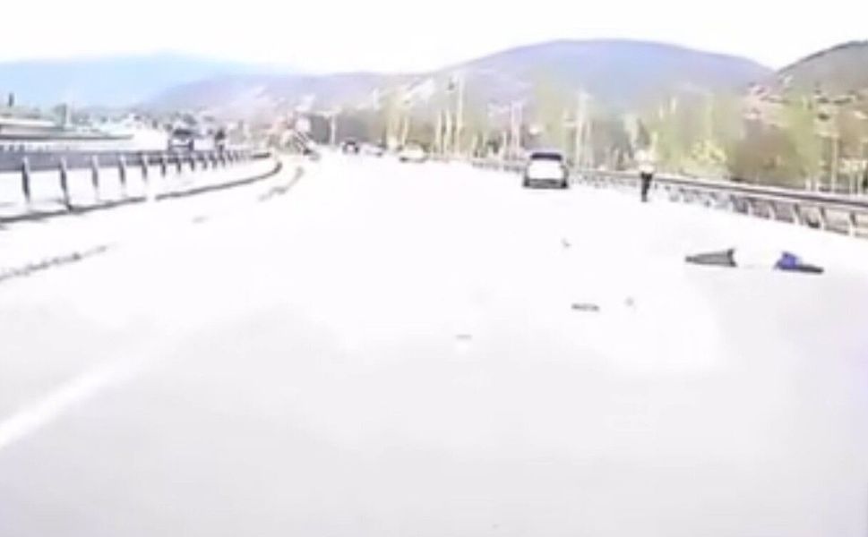 Kazada hayatını kaybeden motosiklet sürücüsünün son görüntüleri ortaya çıktı
