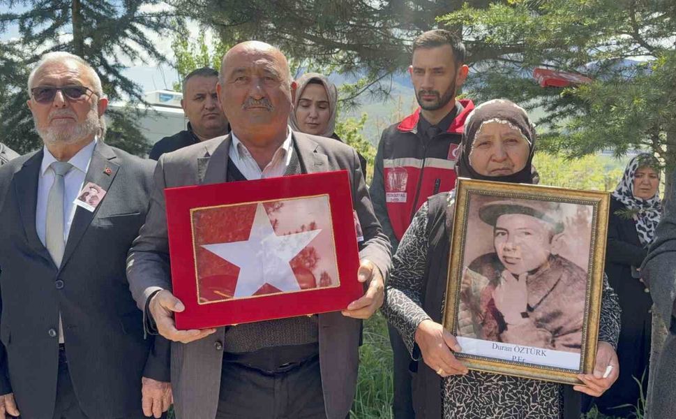 61 yıllık mezar taşı, şehidiyle birlikte Tokat'a geldi