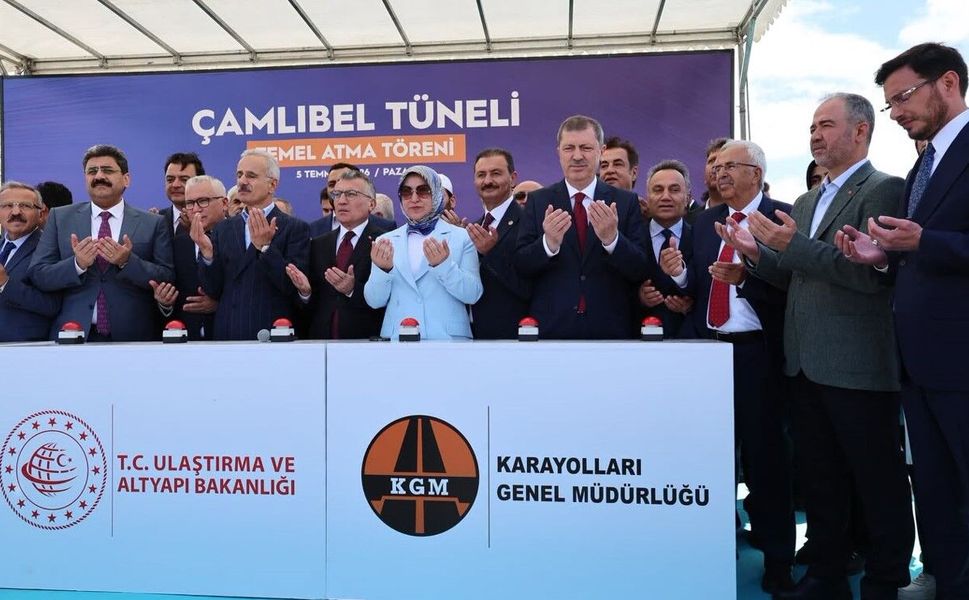 Çamlıbel Tüneli'nin Temeli Törenle Atıldı