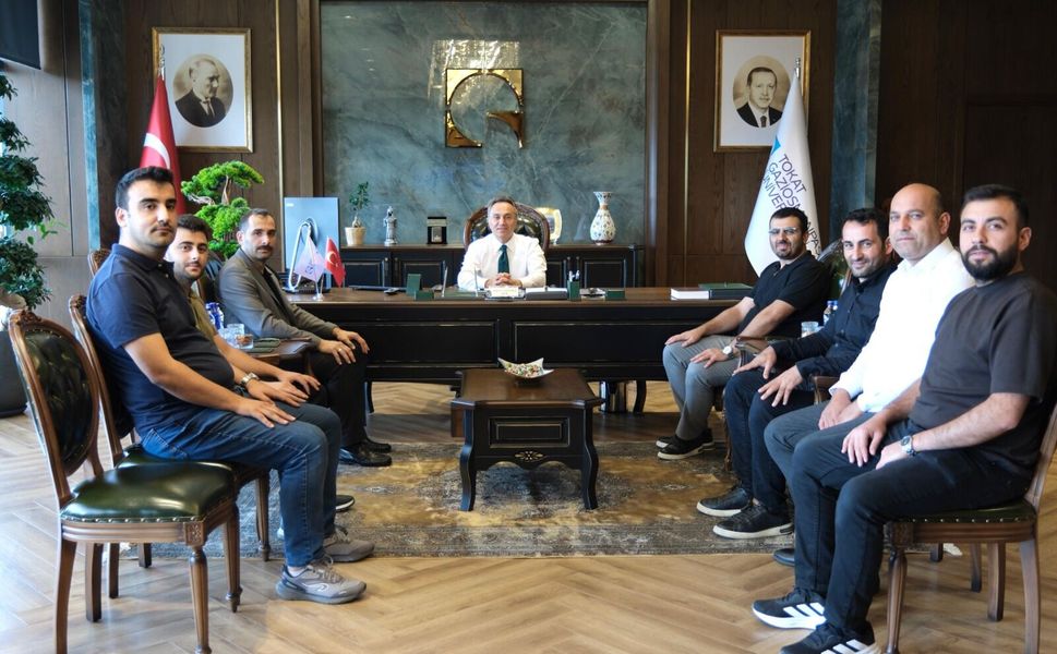 TÜGVA Tokat İl Temsilcisi Akyürek'ten Rektör Prof. Dr. Fatih Yılmaz'a Ziyaret
