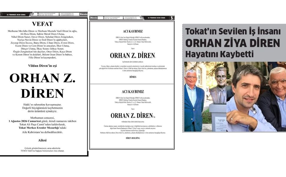 Orhan Ziya Diren Hayatını Kaybetti