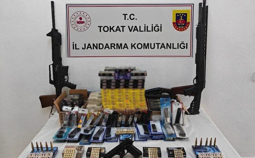 Tokat'ta silah kaçakçılığı operasyonunda 29 kişi gözaltına alındı
