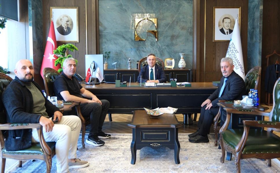 Tokat Bakkallar, Manifaturacılar ve Tuhafiyeciler Odası’ndan Rektör Yılmaz’a Nezaket Ziyareti