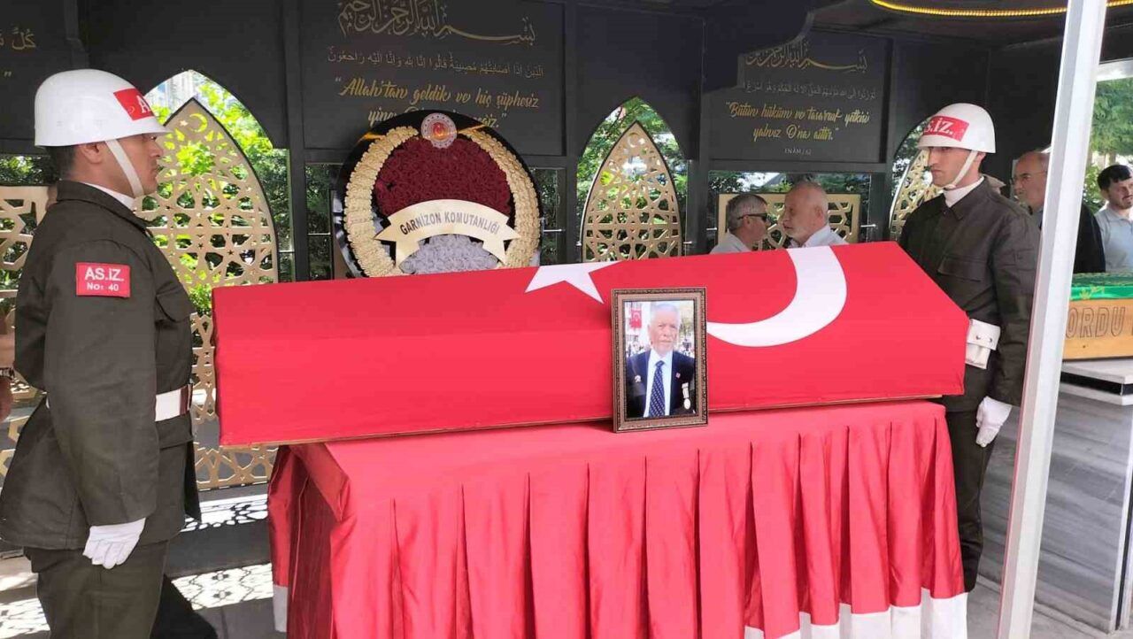 Ordulu Kıbrıs Gazisi Sabri Yıldız, son yolculuğuna uğurlandı